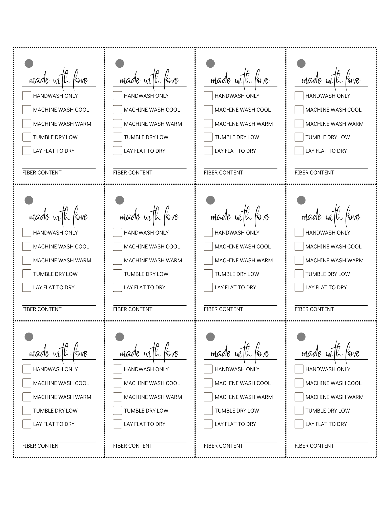 Simple Printable Knitting or Crochet Gift Tags - Image 5